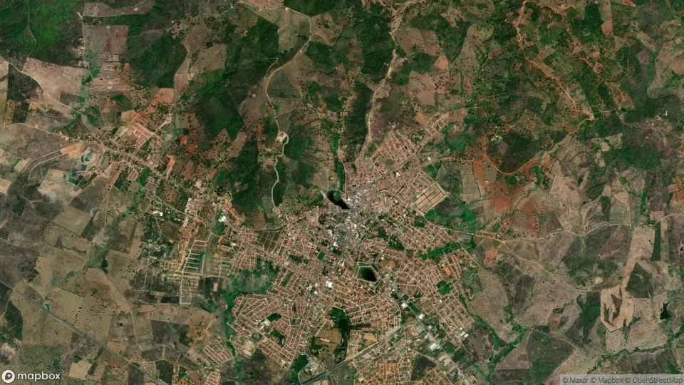 Vista aérea de Palmeira dos Índios