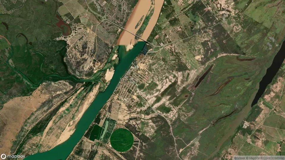 Imagem aérea de malhada