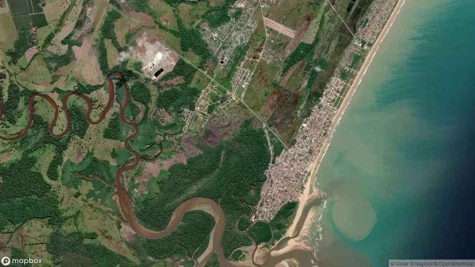 Imagem aérea de mucuri