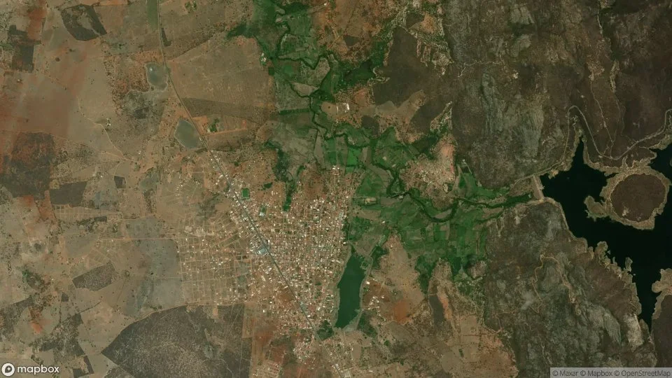 Imagem aérea de paramirim