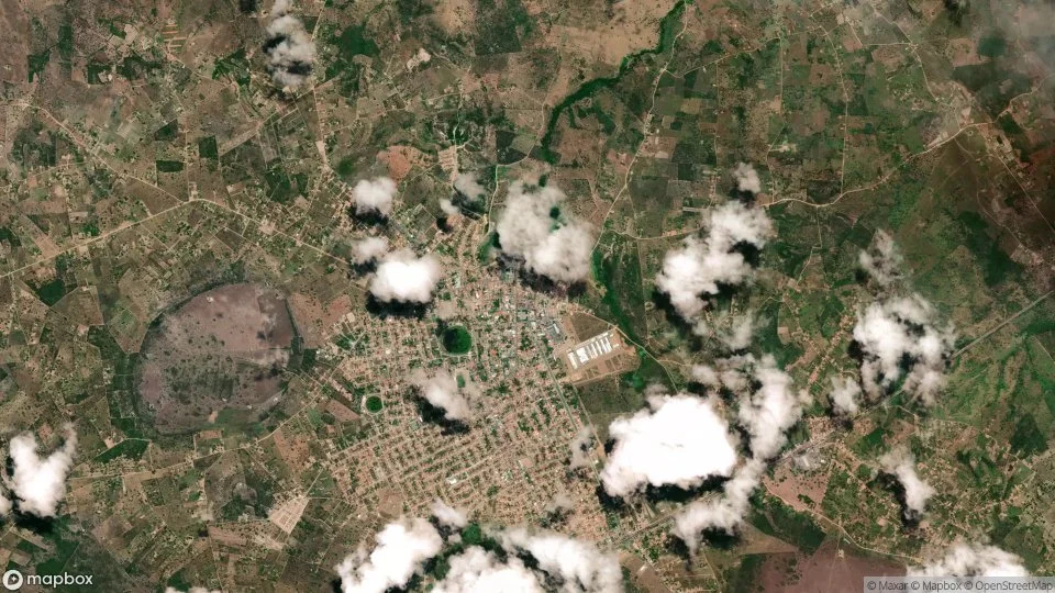 Vista aérea de Santo Estevão