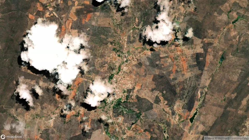 Imagem aérea de assare