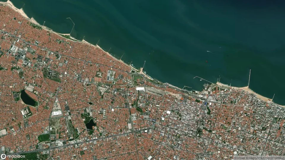Imagem aérea de fortaleza