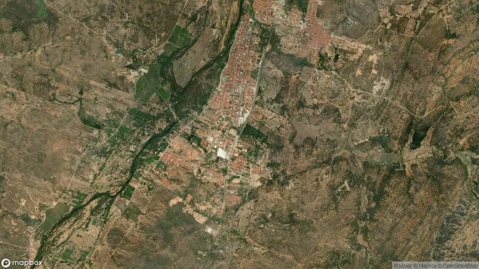 Imagem aérea de jaguaribe