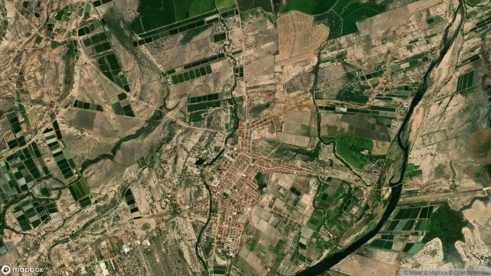 Imagem aérea de jaguaruana
