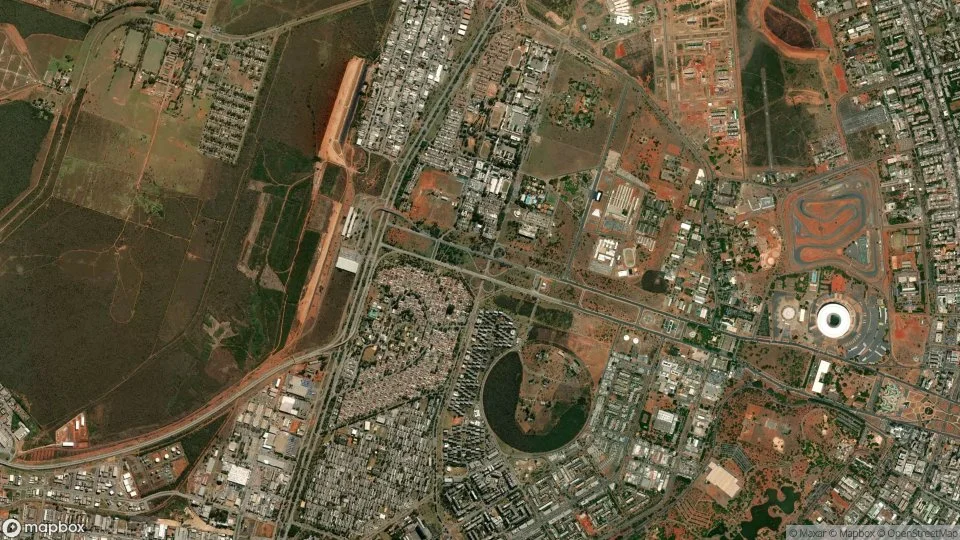 Imagem aérea de brasilia