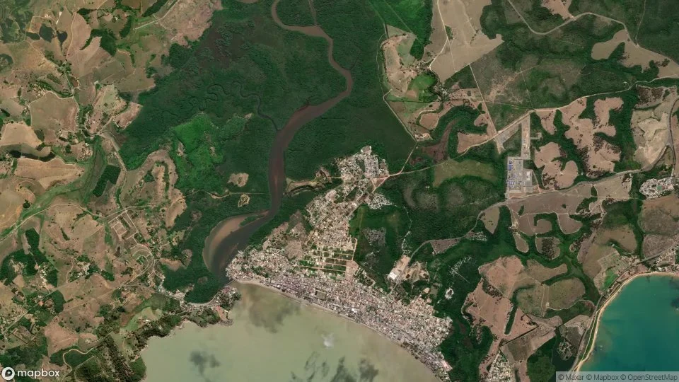 Imagem aérea de anchieta