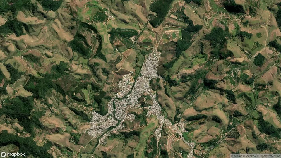 Vista aérea de Guaçuí