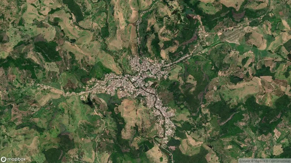 Vista aérea de Mimoso do Sul