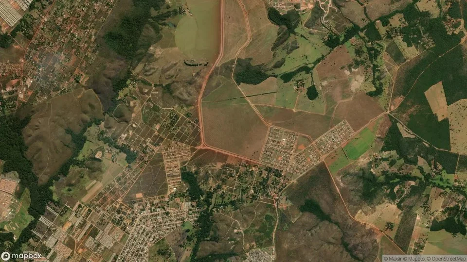 Vista aérea de Cidade Ocidental