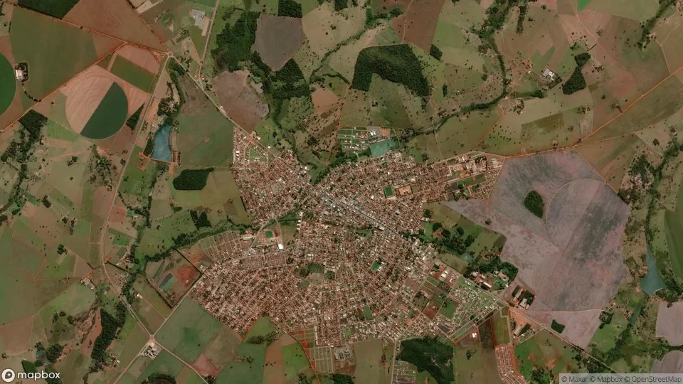 Vista aérea de Palmeiras de Goiás