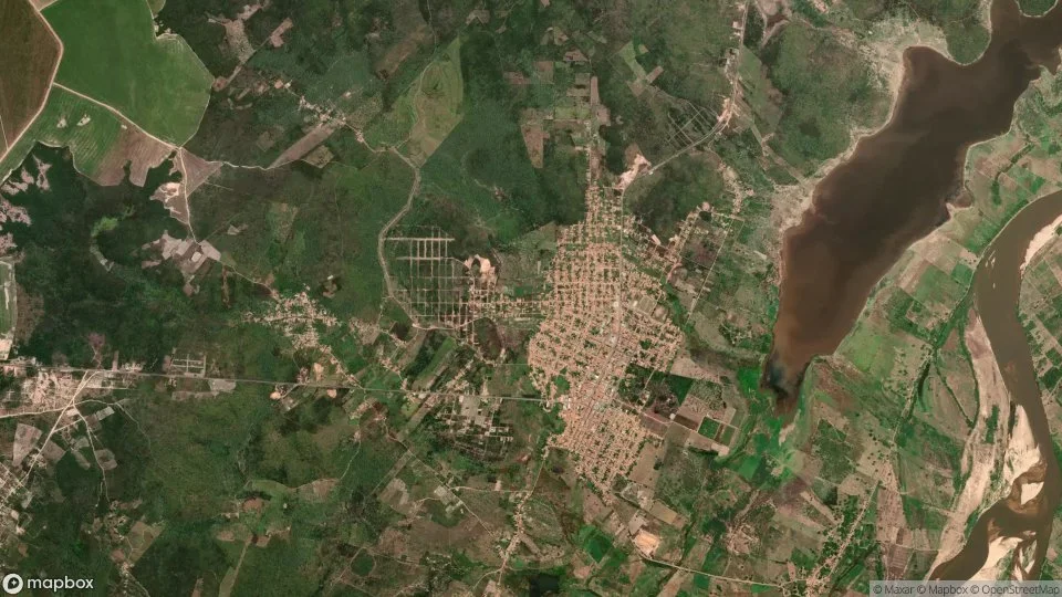 Vista aérea de Santa Quitéria do Maranhão