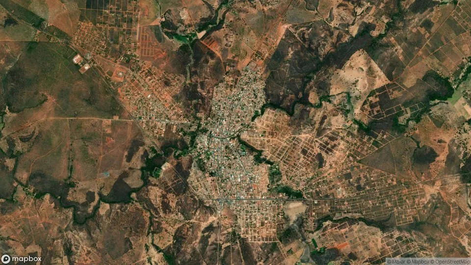 Vista aérea de Brasília de Minas