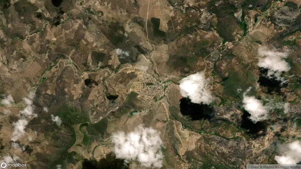 Imagem aérea de comercinho