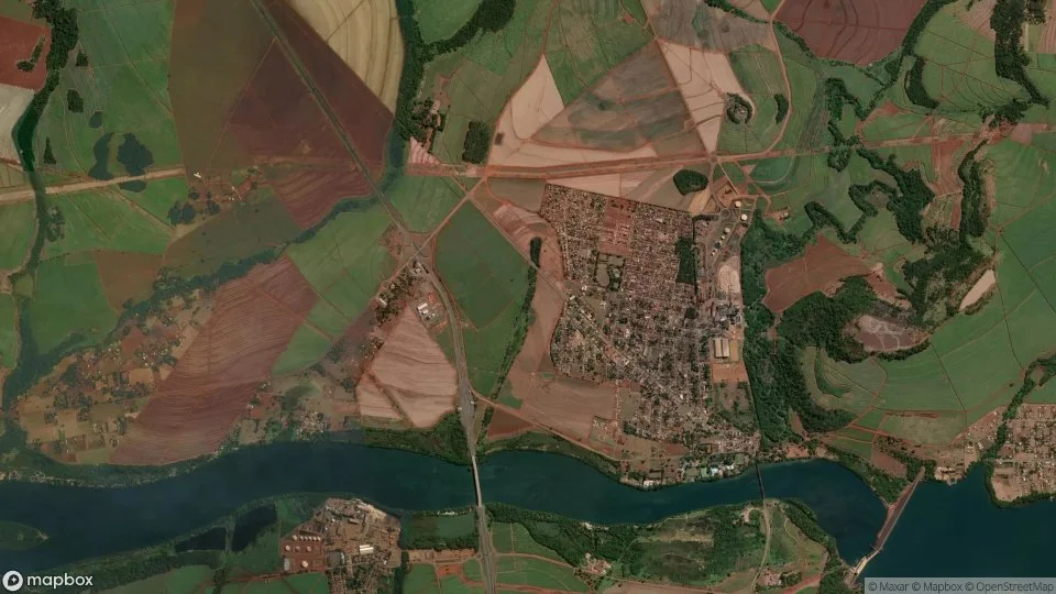 Imagem aérea de delta