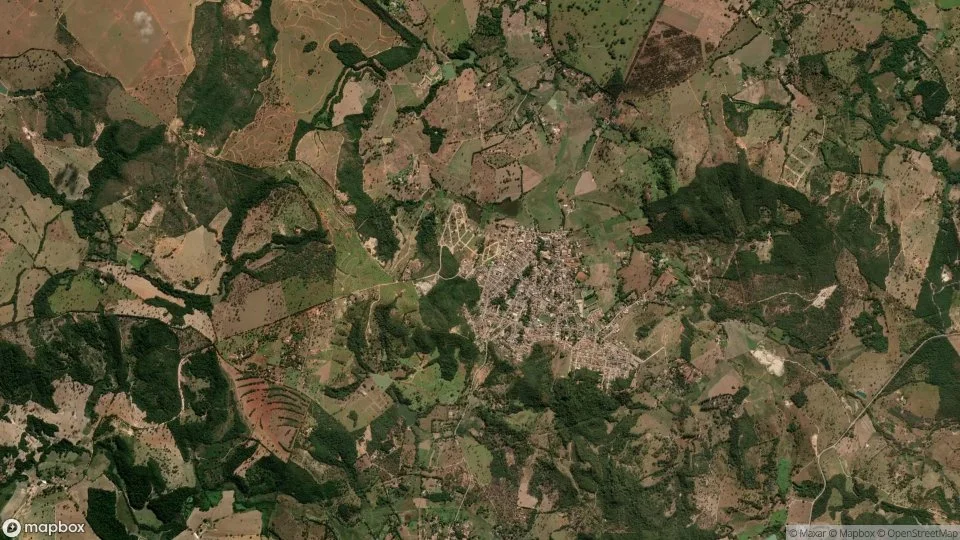 Imagem aérea de inhauma