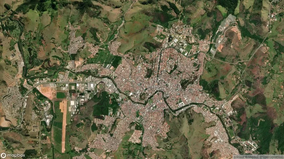 Imagem aérea de itajuba