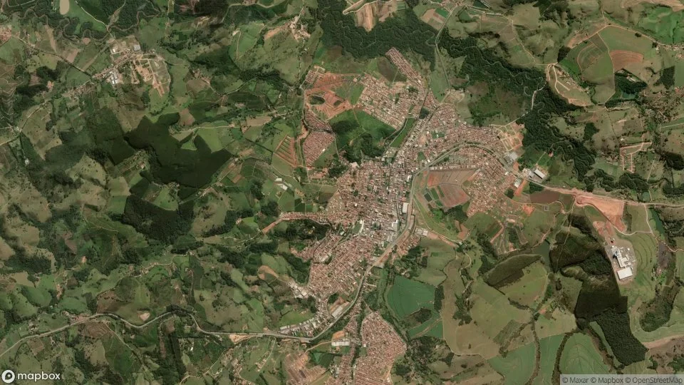Imagem aérea de jacutinga