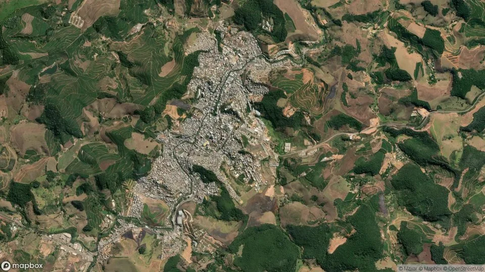 Imagem aérea de manhuacu