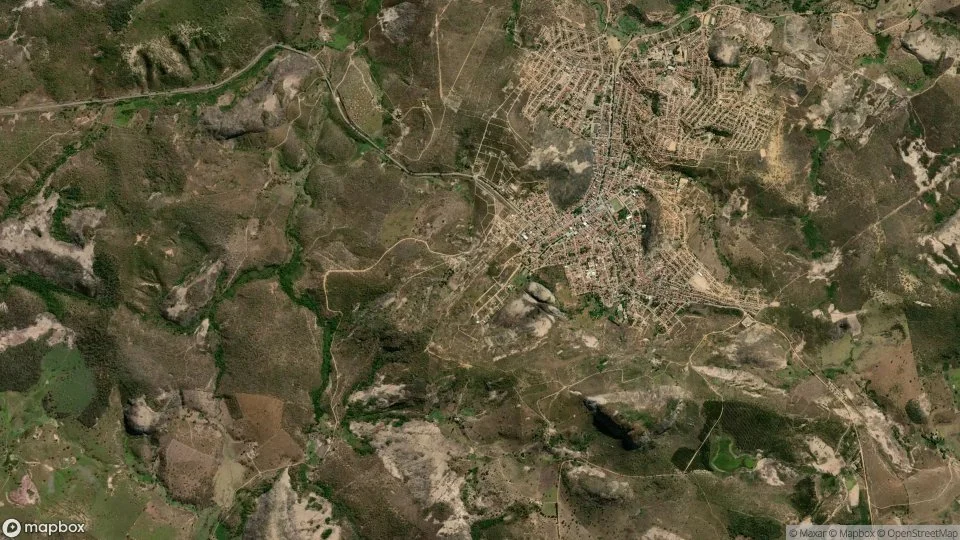 Vista aérea de Pedra Azul