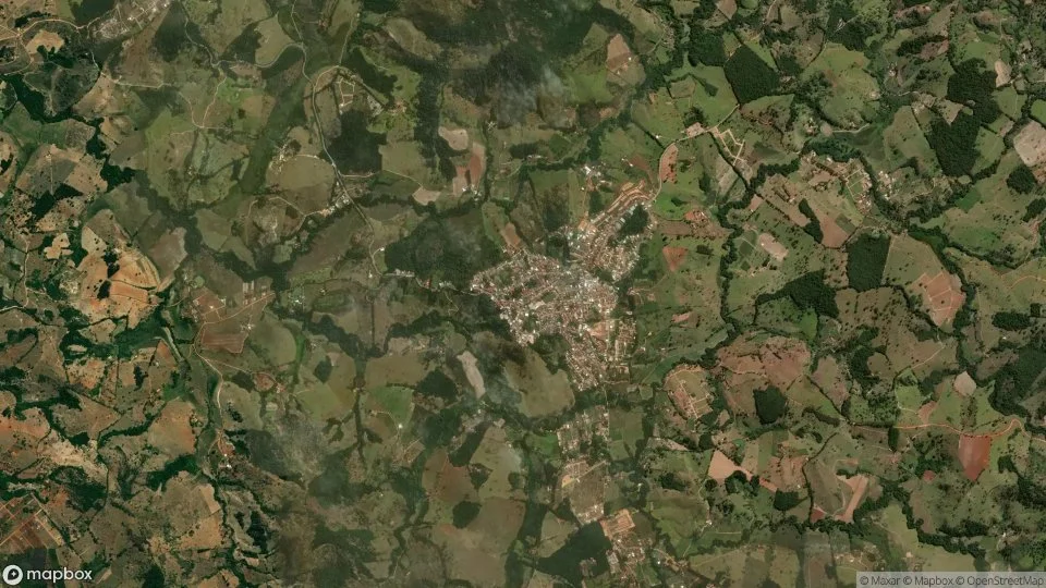 Imagem aérea de piracema