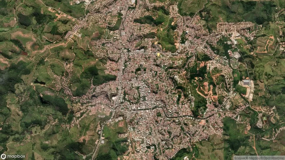 Vista aérea de Teófilo Otoni