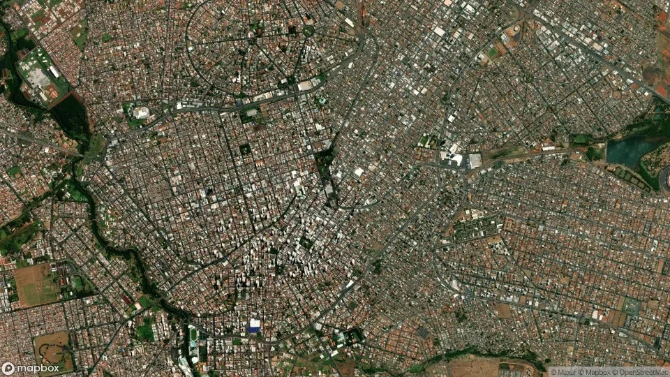 Imagem aérea de uberlandia