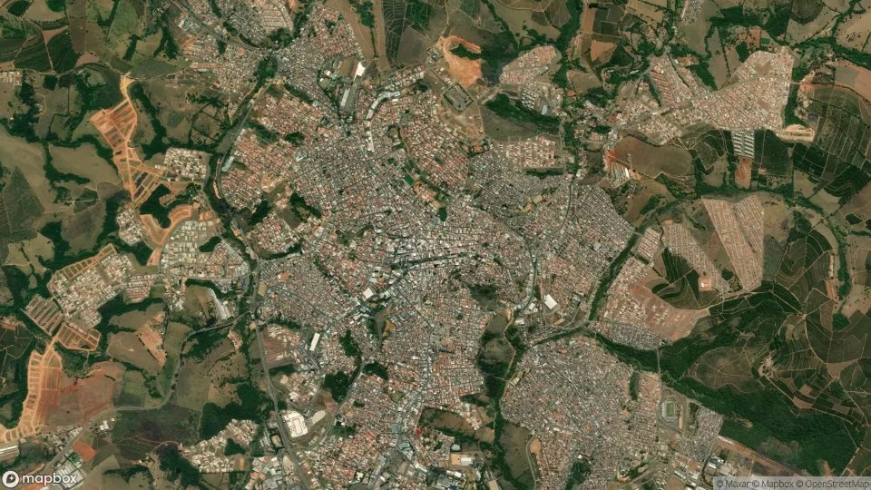 Imagem aérea de varginha