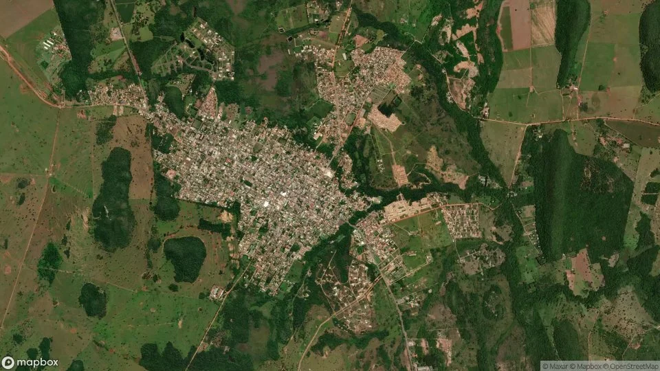 Imagem aérea de bonito