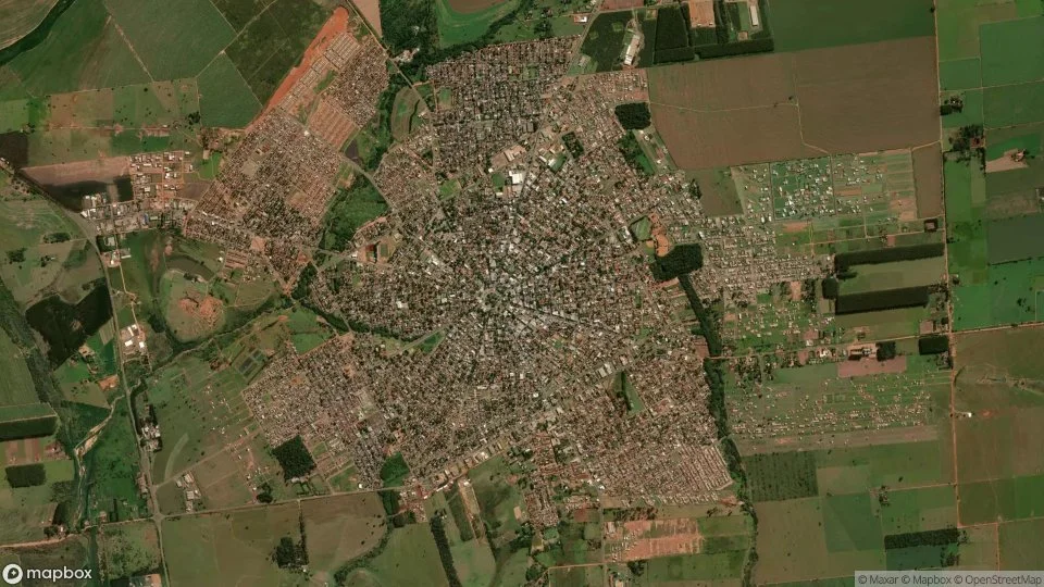 Imagem aérea de navirai