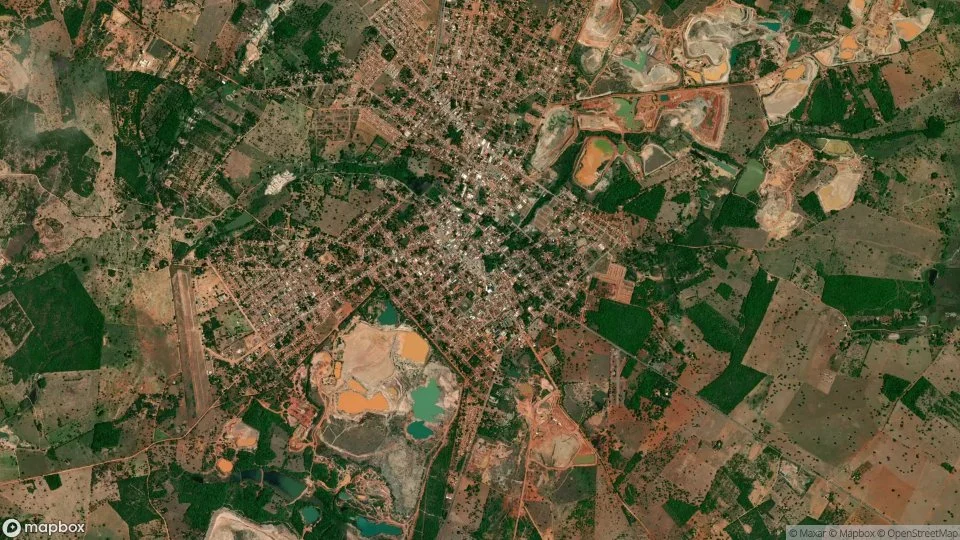 Imagem aérea de pocone