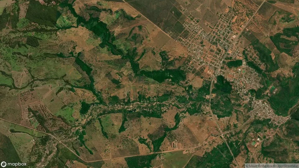 Imagem aérea de poxoreu