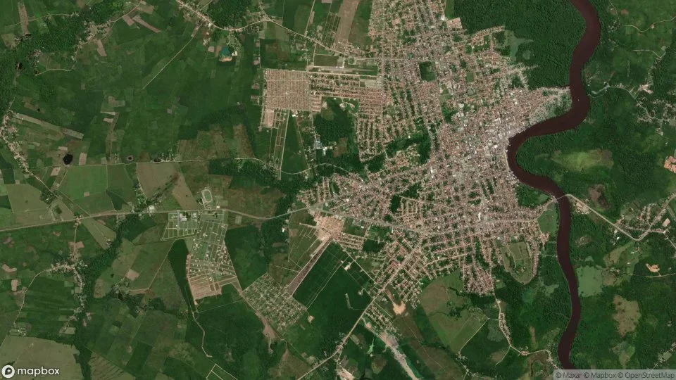 Vista aérea de Bragança