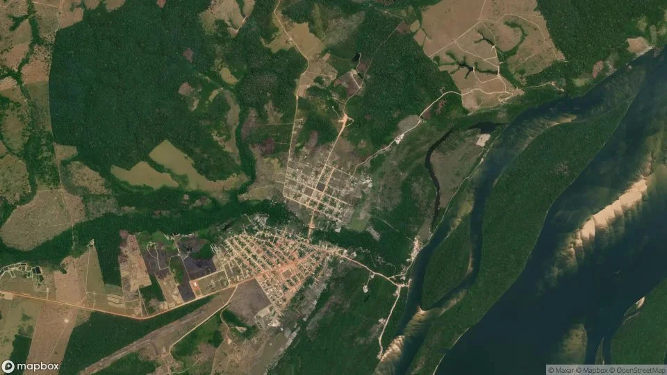 Imagem aérea de jacareacanga