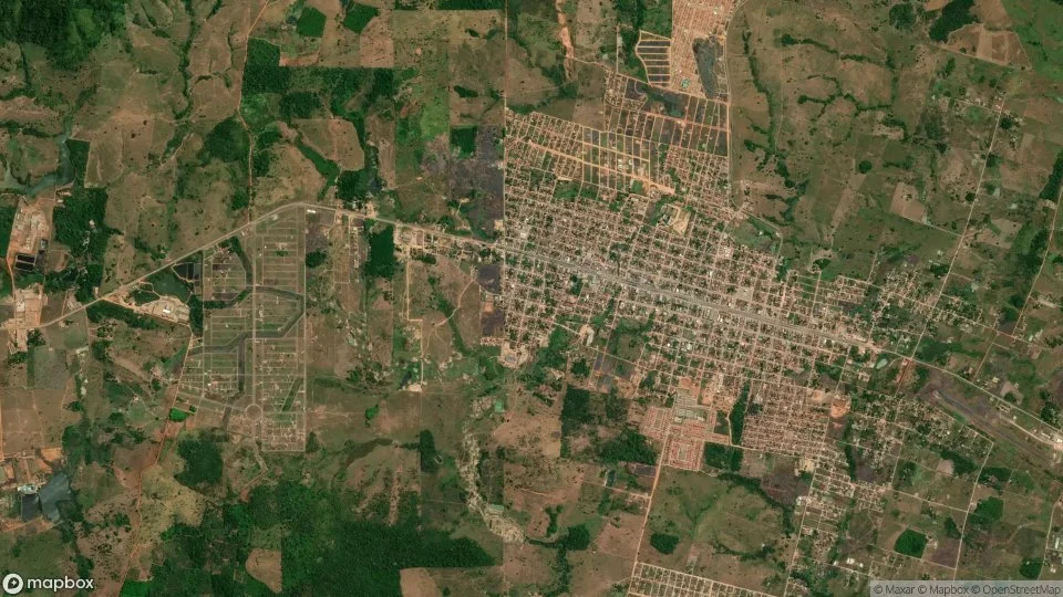 Vista aérea de Ourilândia do Norte