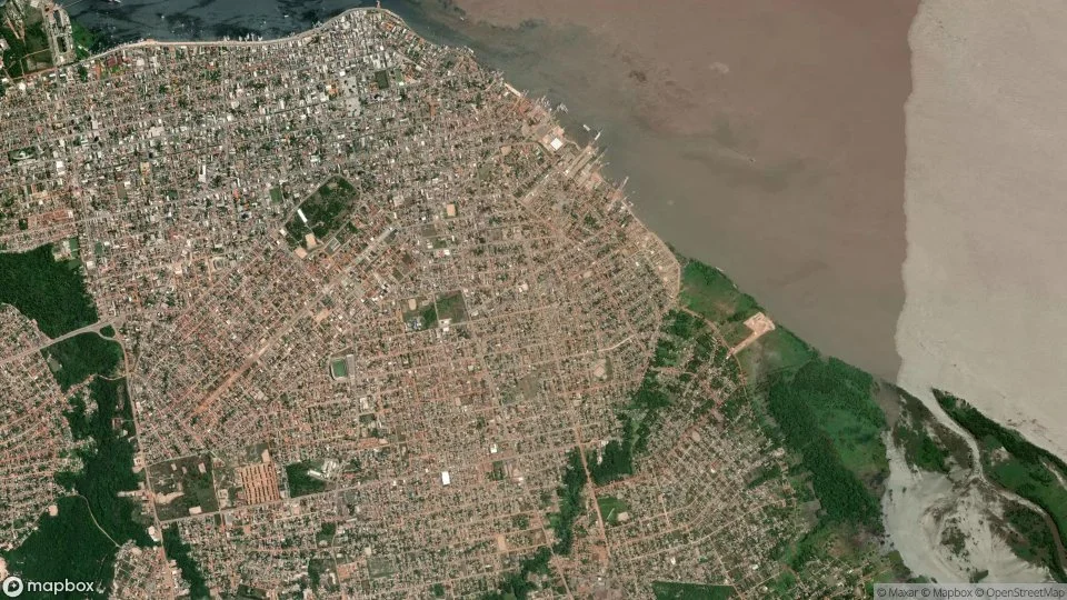 Vista aérea de Santarém