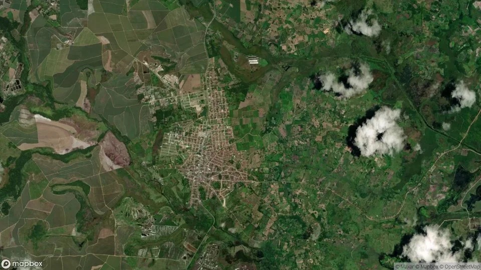 Imagem aérea de alhandra