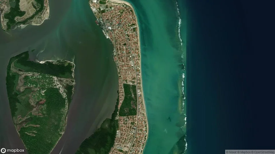 Imagem aérea de cabedelo