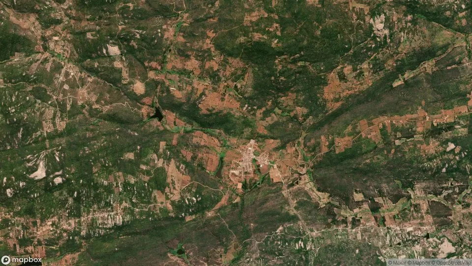 Imagem aérea de cacimbas