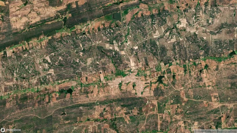 Imagem aérea de livramento