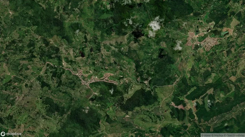 Imagem aérea de serraria