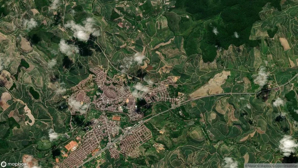 Imagem aérea de escada
