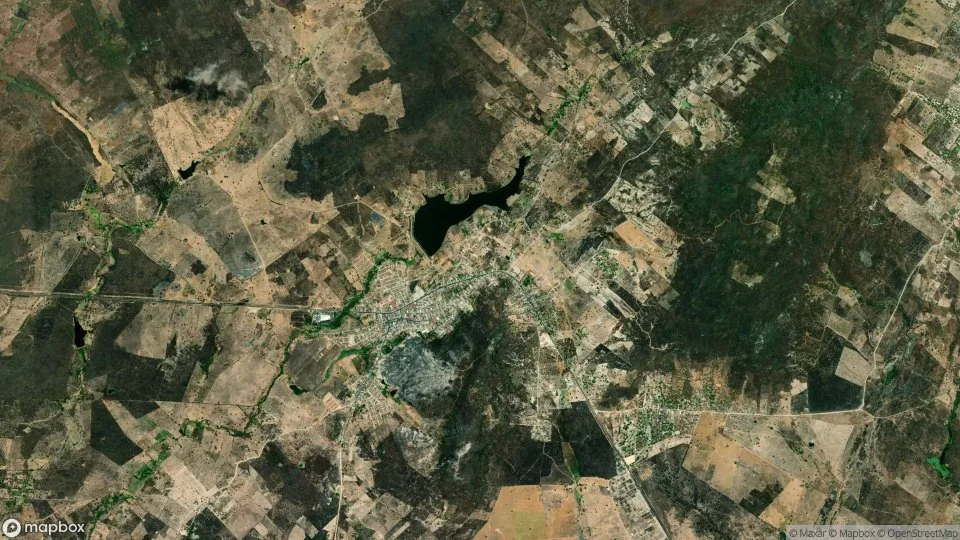 Imagem aérea de pedra