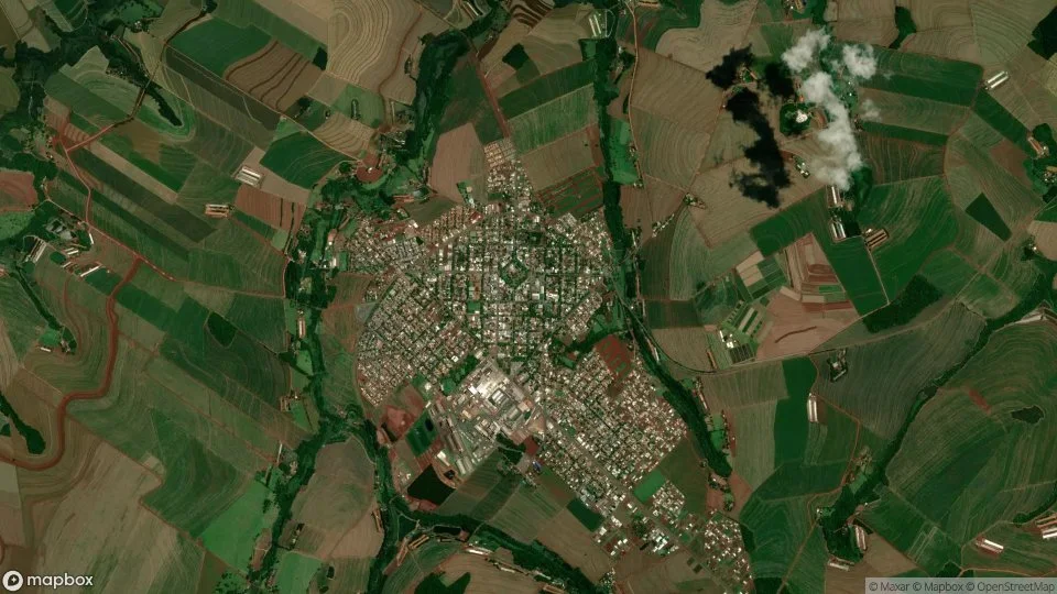 Imagem aérea de cafelandia