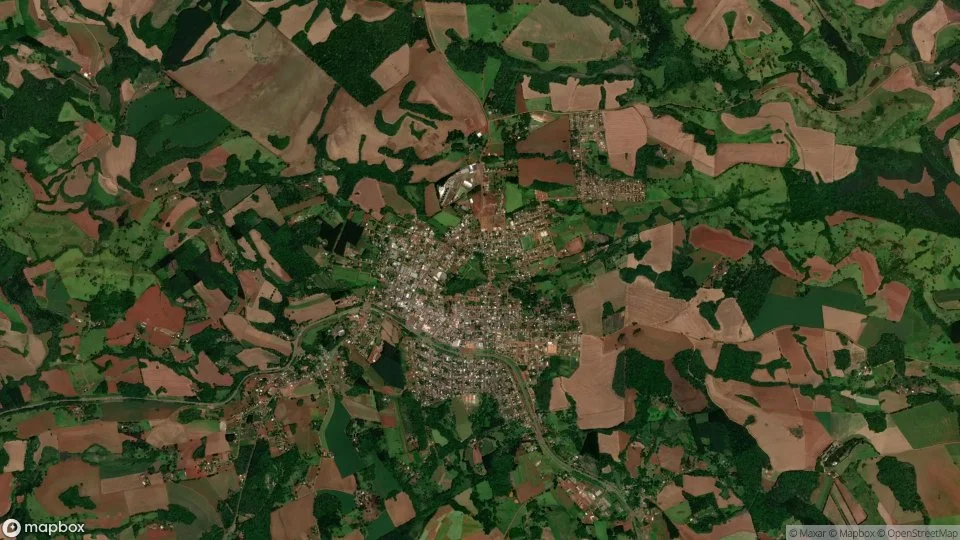 Imagem aérea de cantagalo