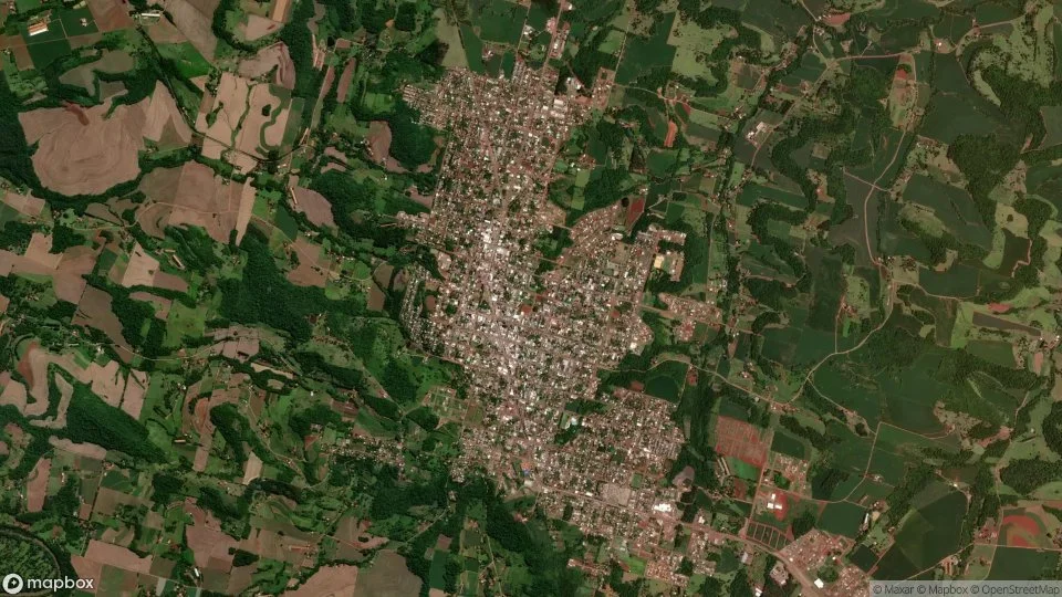Imagem aérea de capanema