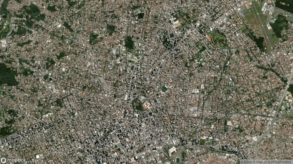 Imagem aérea de curitiba