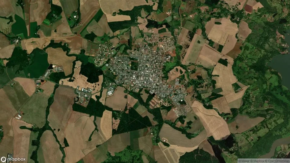 Imagem aérea de mangueirinha