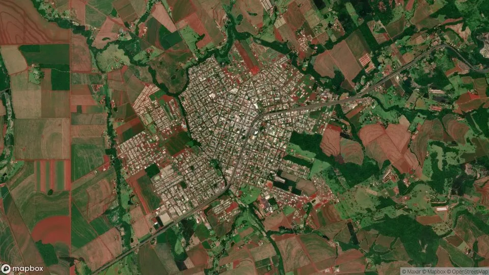Vista aérea de São Miguel do Iguaçu