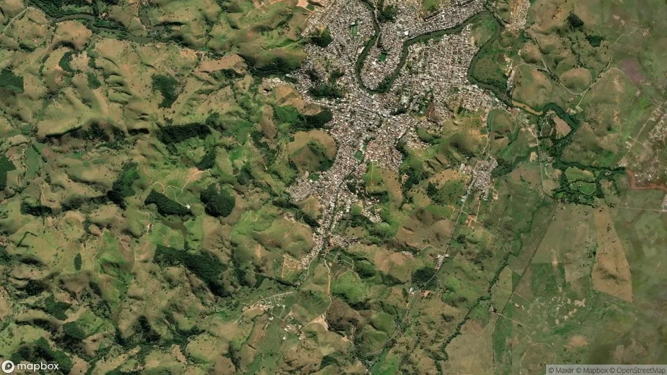 Vista aérea de Bom Jesus do Itabapoana